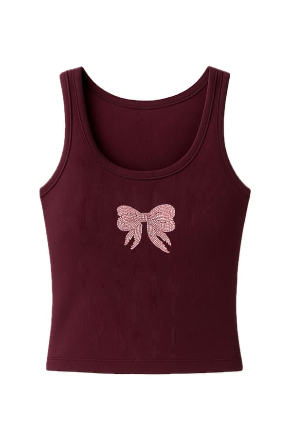 Ribbon Bow Tank Top — Past Modern