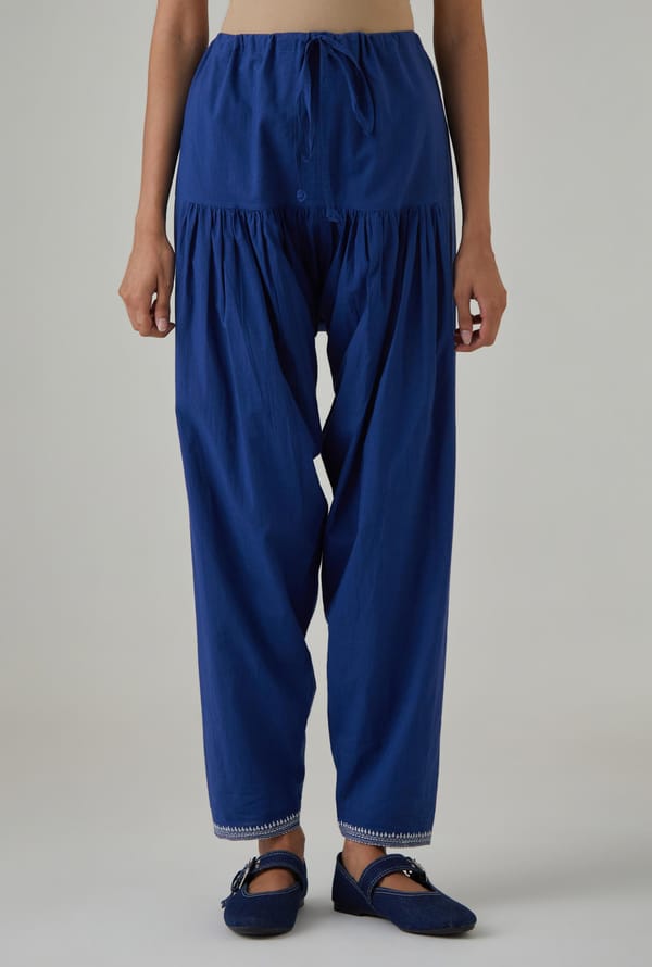 Cotton Salwar With Hem Embroidery — Upavita