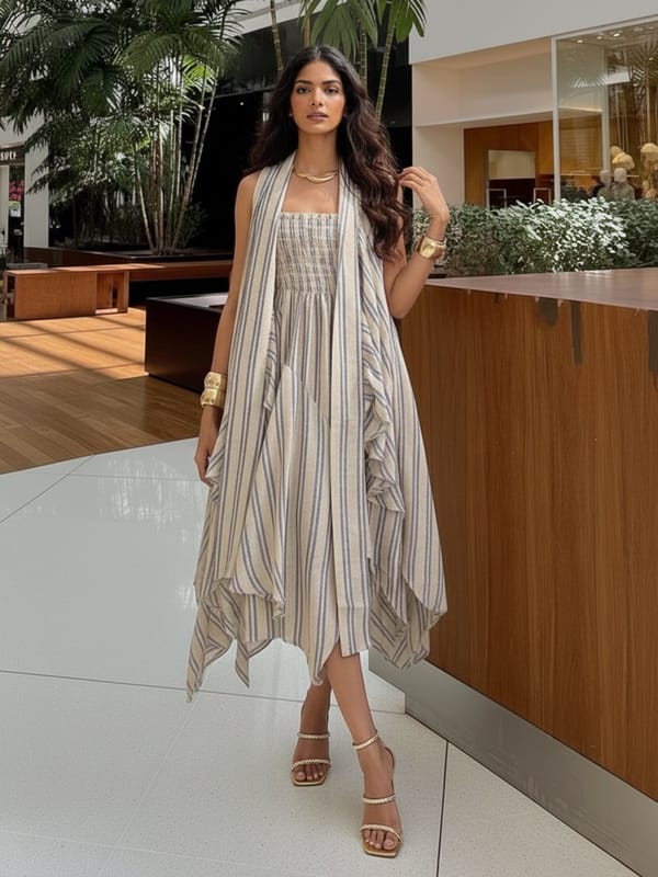 Omaha Stripe Dress — HOUSE OF FETT