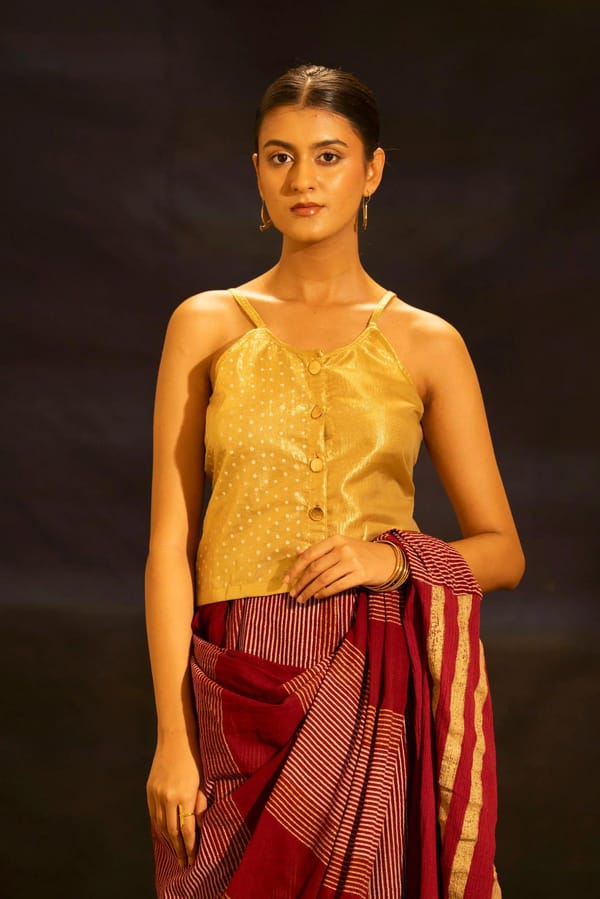 Illume Prism Gold Strap Top — Banana Labs