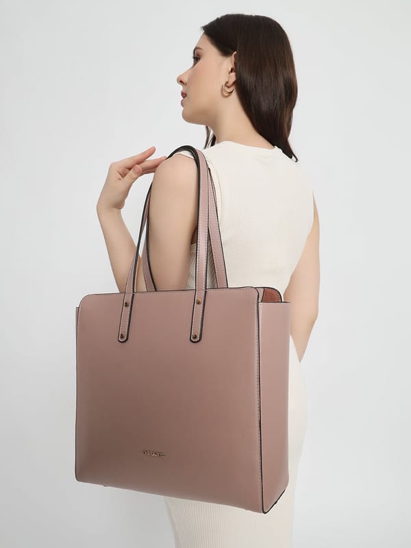 Beyond+ Tote with Zipper Pink — The Gusto