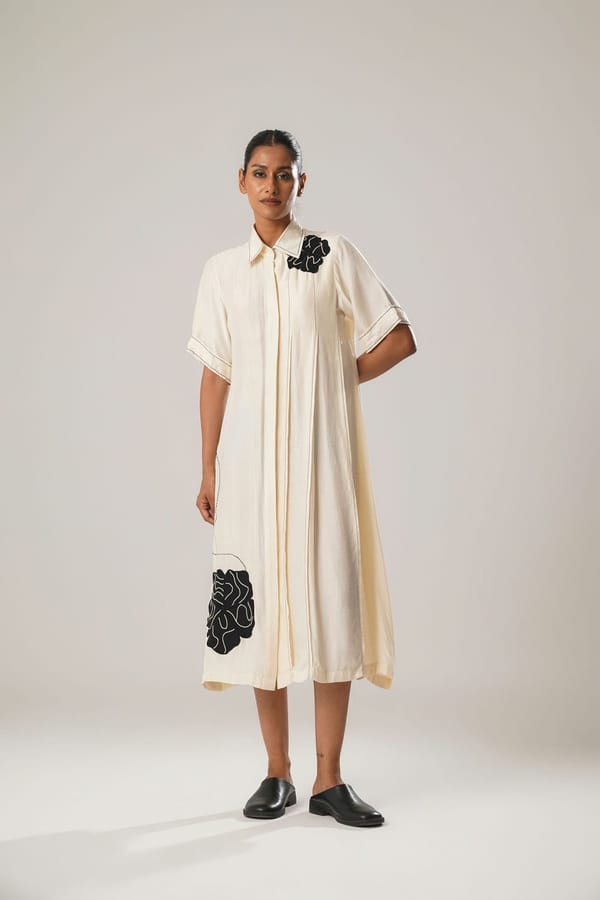 ATBW - MJ White Pleated Dress — ATBW