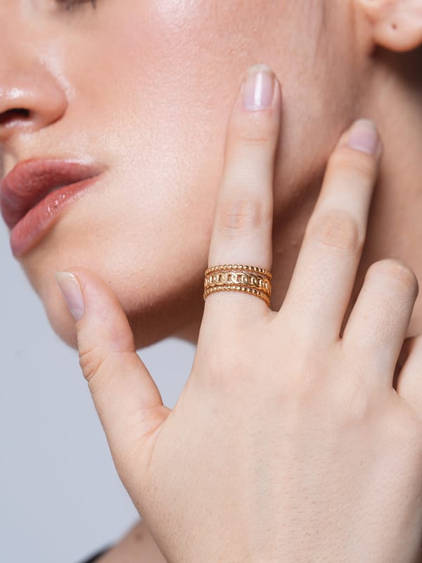 Thick Cuban Link Chain Ring — Cao Jewellery