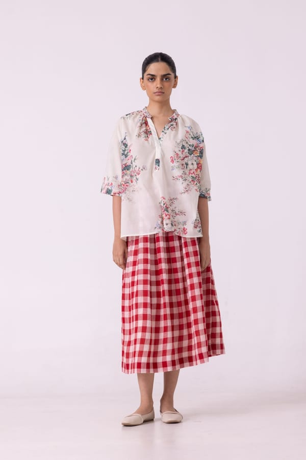 Meg Floral Printed Top — The Summer House