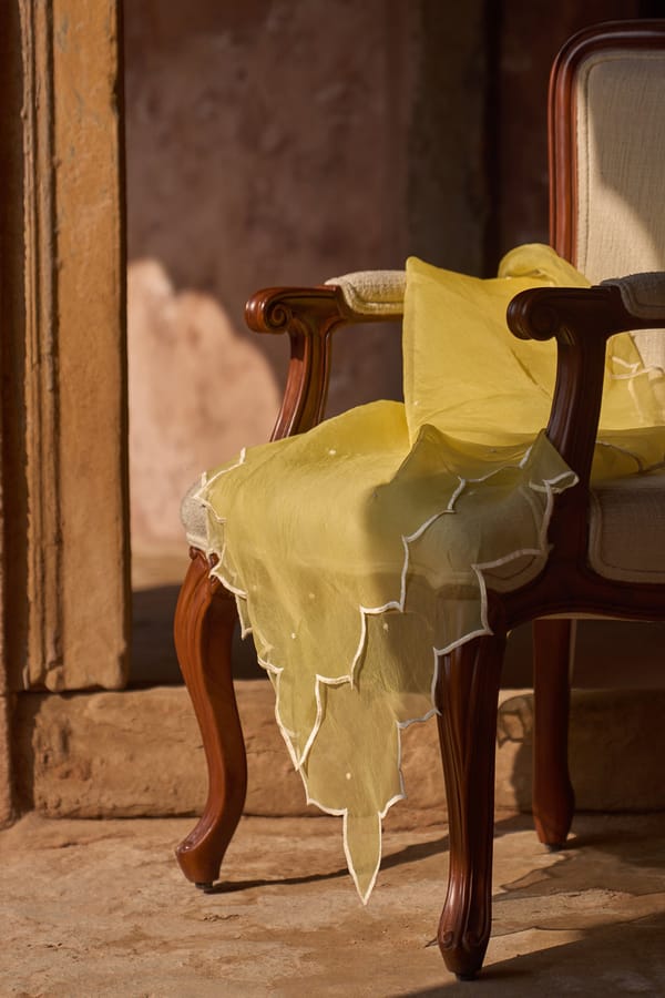 Light Dupatta with Scallop/Matching to the Outfit — Sheetal Batra