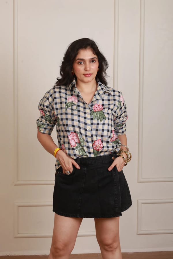 Fiora blue Shirt — KM Label
