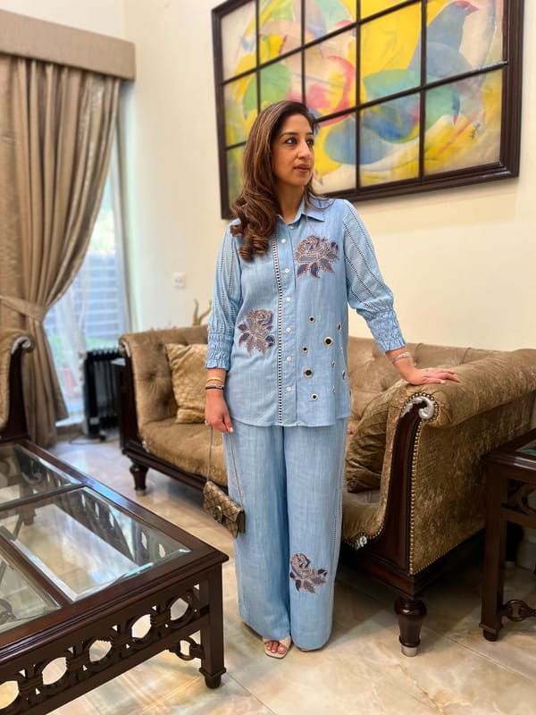Veda Linen Co-ord Set — BUMBLEBEE