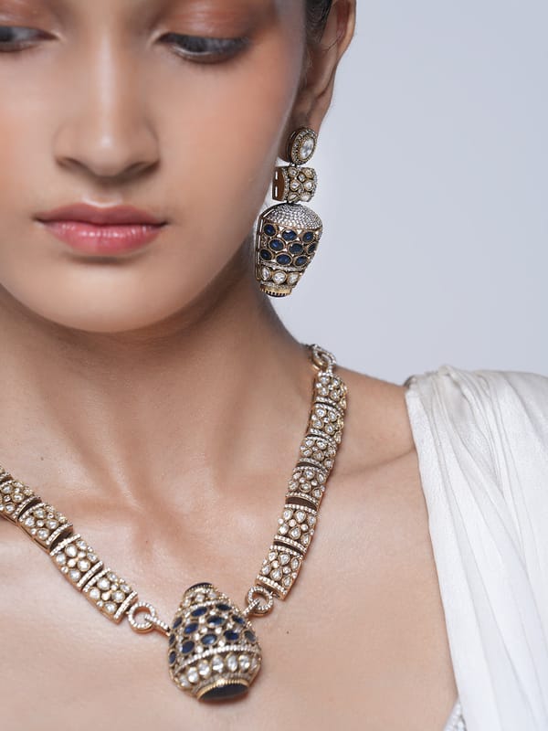 Designer Mehendi Polish Necklace Set — Cao Jewellery