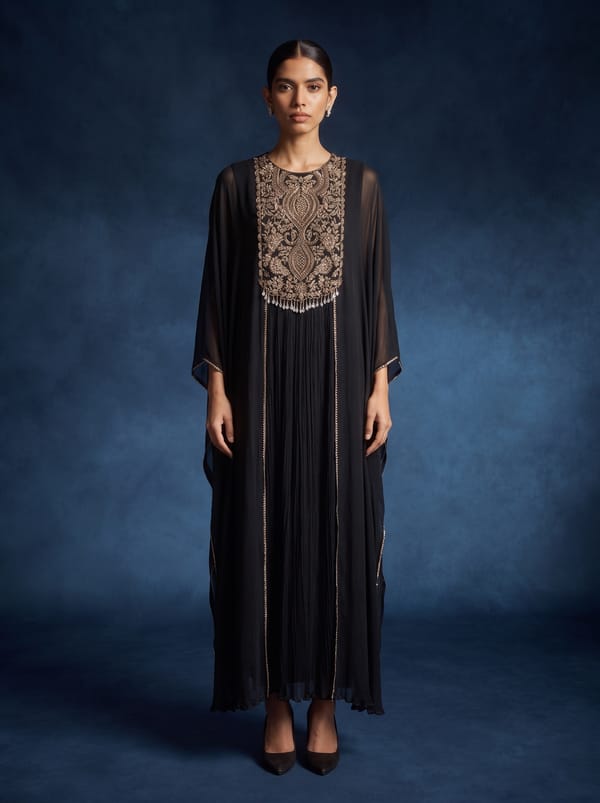 Black Georgette Noir Dress — 107 DEGREE