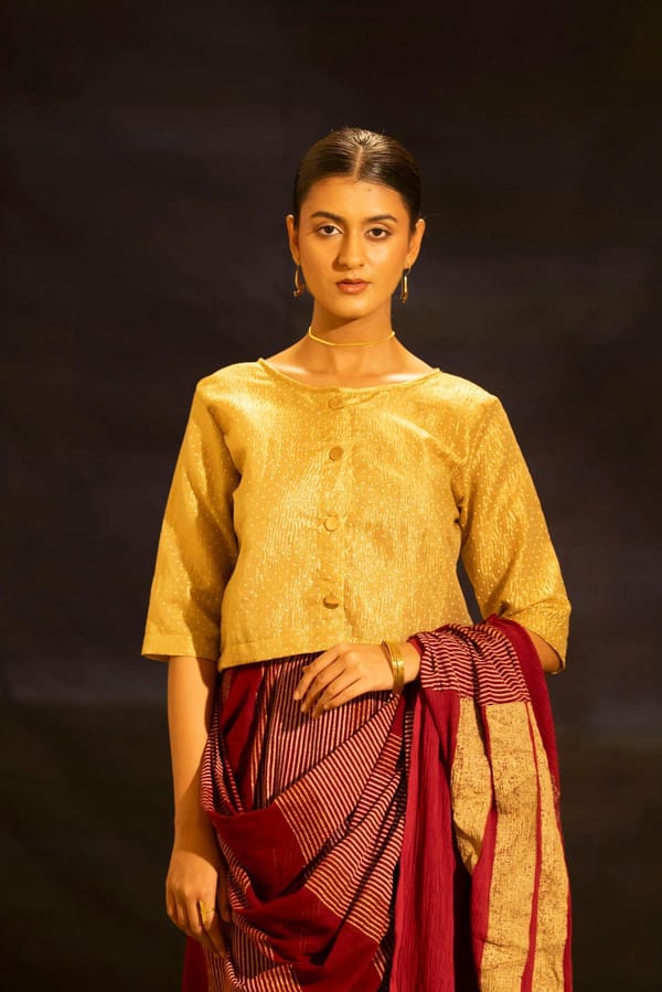 Illume Prism Gold Blouse — Banana Labs