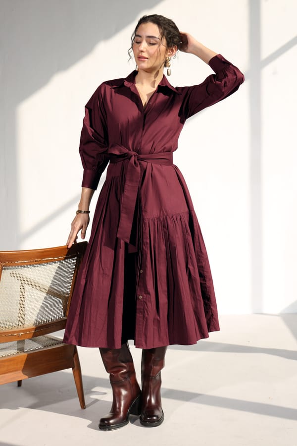 Poshmark Pleated Dress — D.Artists
