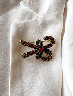 Christmas Umbrella Holiday Brooch — Amossh