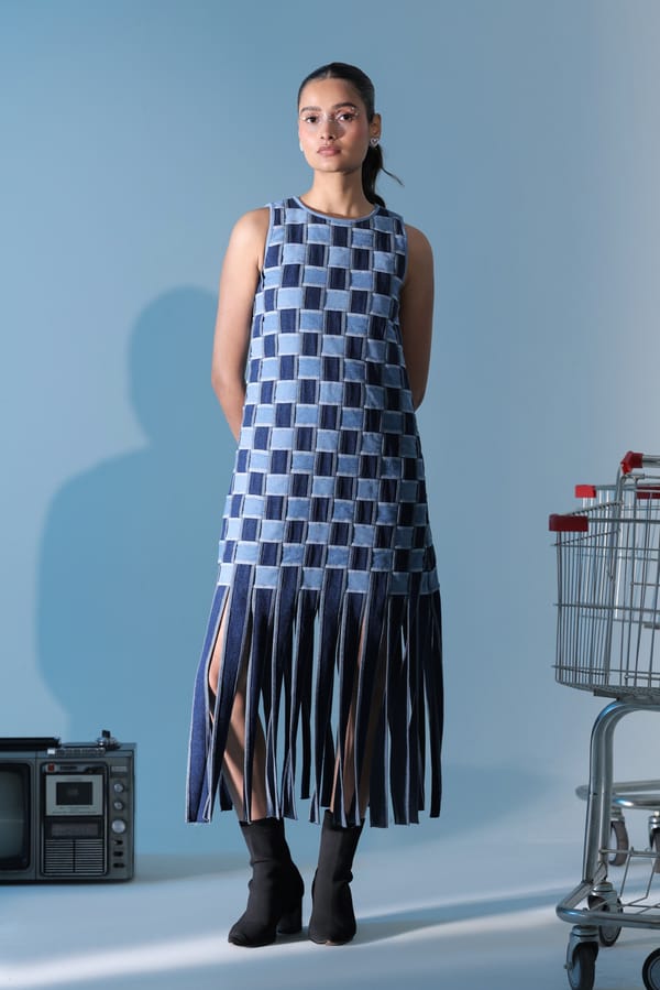 Woven Muse Dress — MANVI DAGA STUDIO