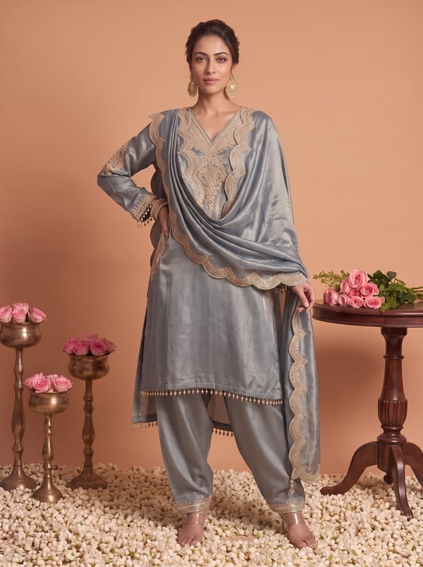 Kurta Salwar Dupatta Choga Sets — DHARAYA