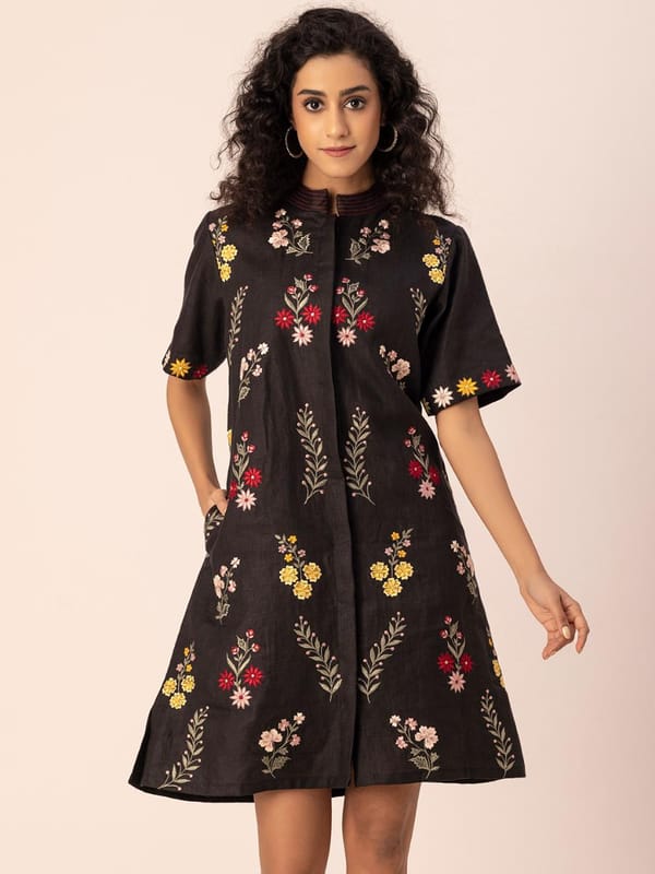 Zimmer Hemp Shirt dress — EWOKE STUDIO