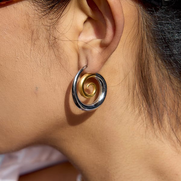Spiral Hoop Earrings — Cariove
