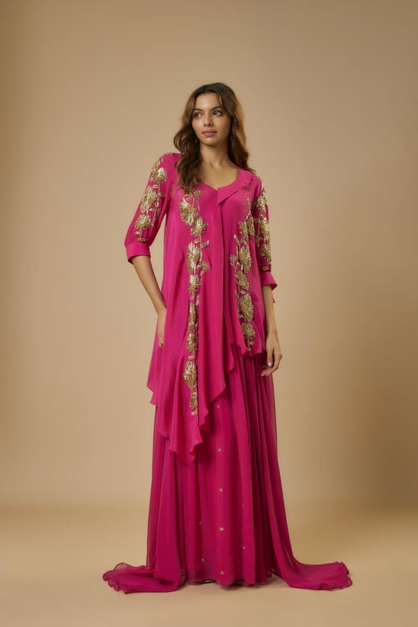 Pink Embroidered Set — EWOKE STUDIO