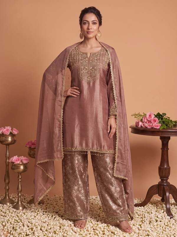 Kurta Dupatta Pant Choga Set — DHARAYA