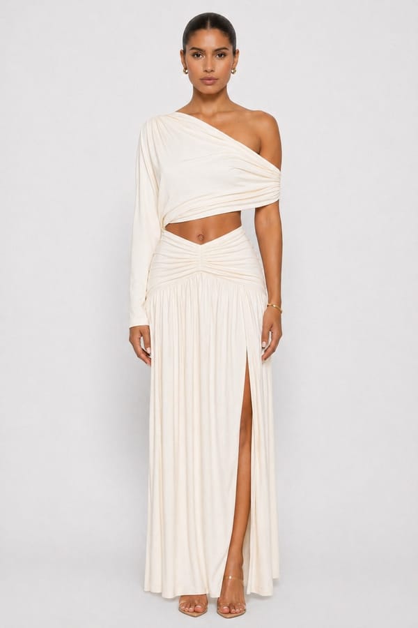 Cassis Maxi Skirt — LABEL FROW