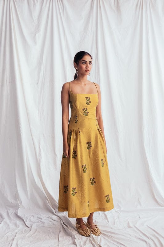 Nimbu Silk Dress — JODI