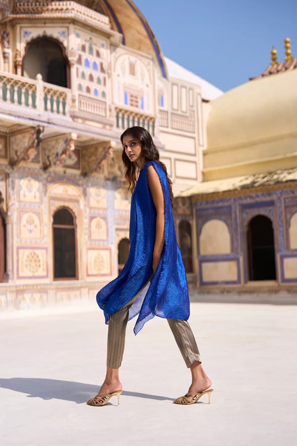 Benares Brocade Straight Cut Pant — Dash and Dot