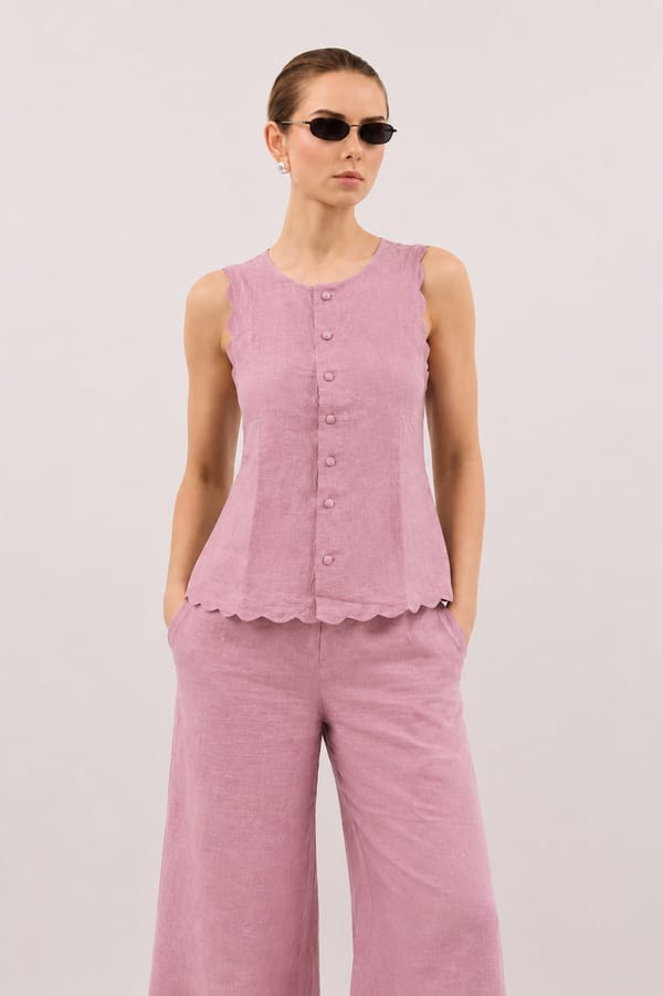 Liora Linen Co-ord Set — MOMENT BOMBAY