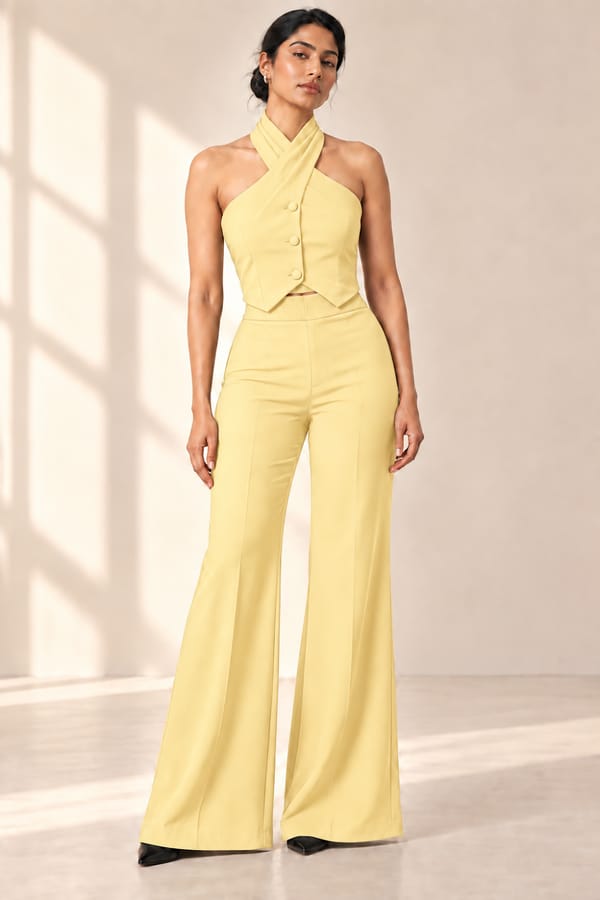 Halter Neck Vest - Regal (Yellow) — Orthodox