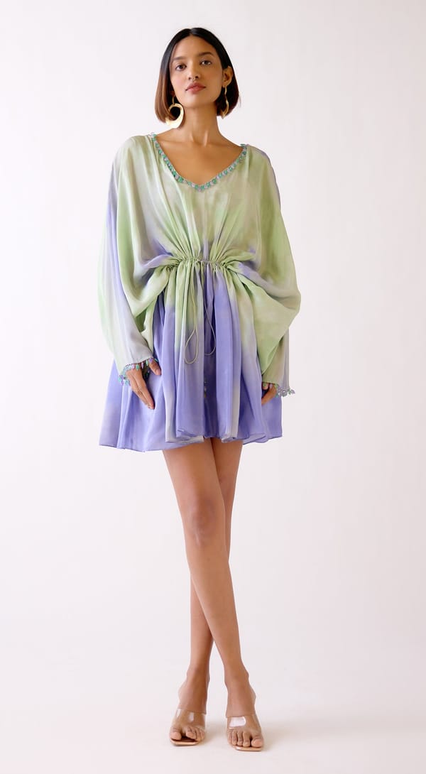The Gradient Glow Resort Dress — Basanti Kapde aur Koffee