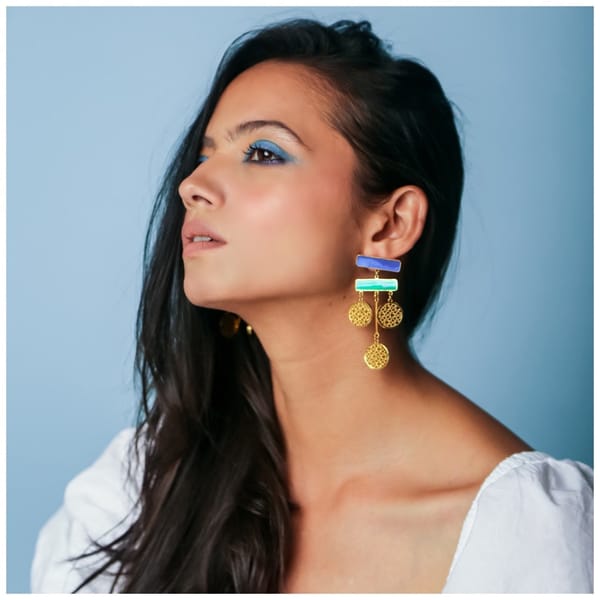 Deco Disc Danglers — Aditi Bhatt