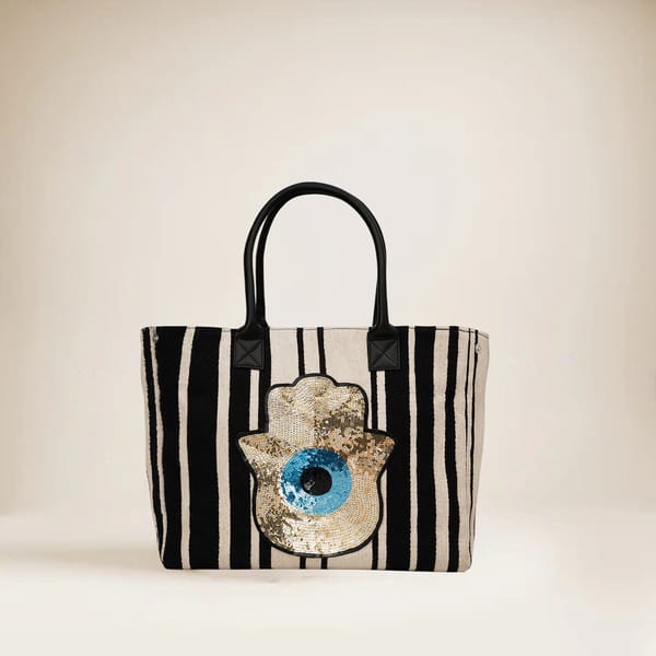 Malia Gold Tote — Swirl