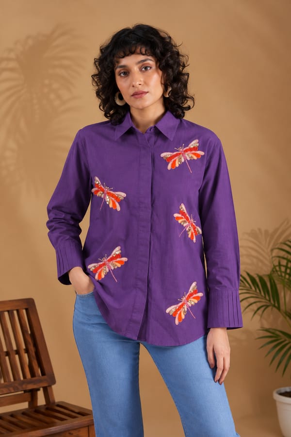 Dragonfly Purple Shirt — Brand New Brand