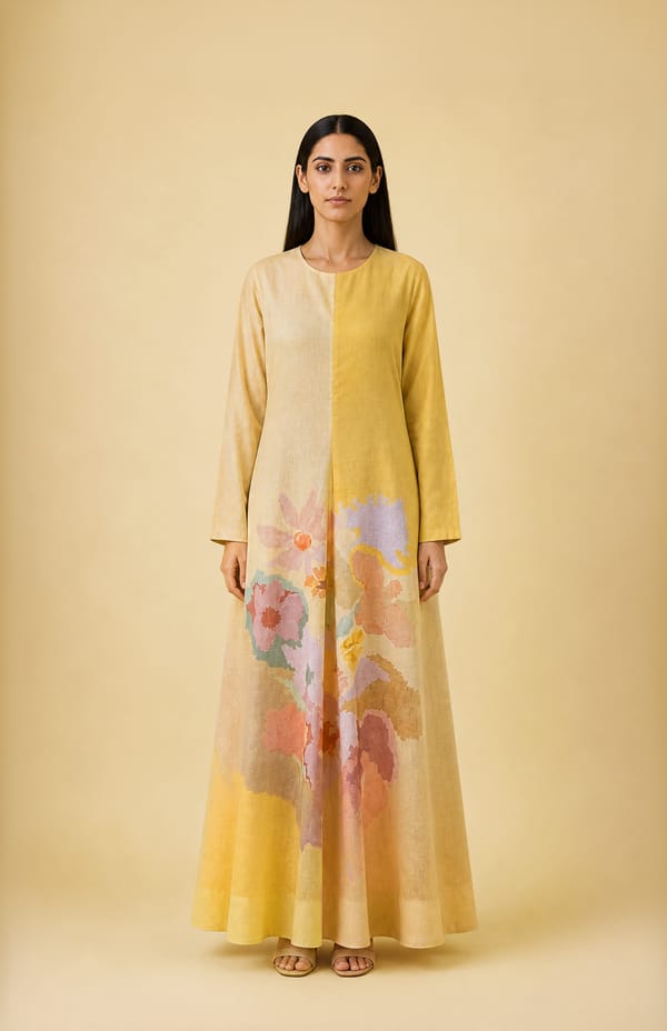 Ikat Flared Dress — CLOS