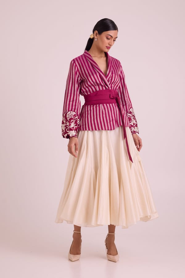 Pallava - Monarch Blazer + Circular Skirt — Madder Much