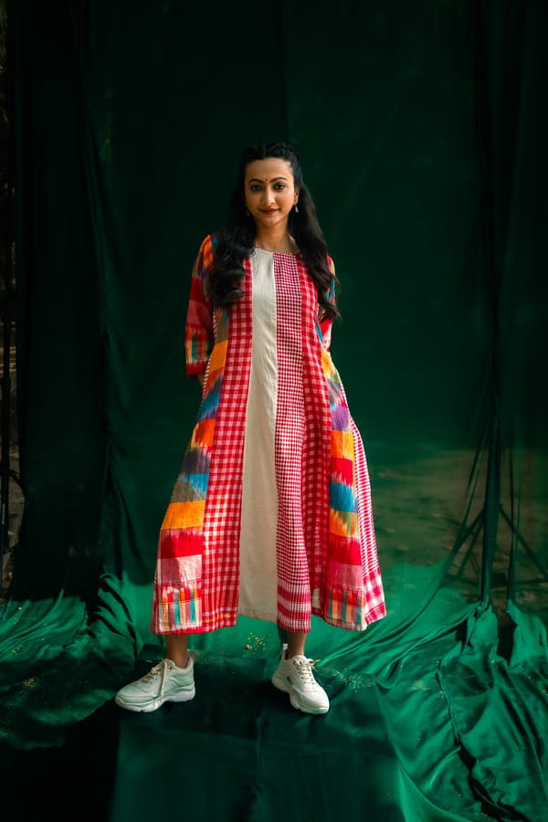 The Cloud Cluster 16 Panelled Dress — 145 East