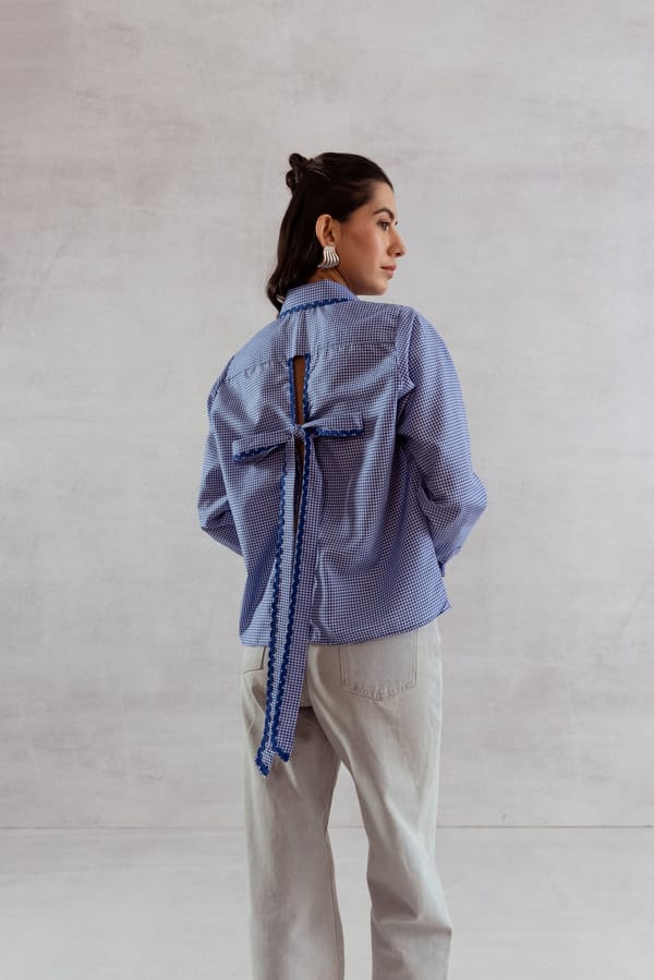 Ruban Bleue Shirt — SAJKE