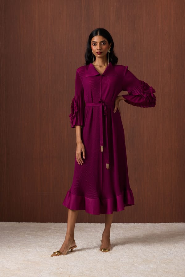 Marica Dress — Scarlet Sage
