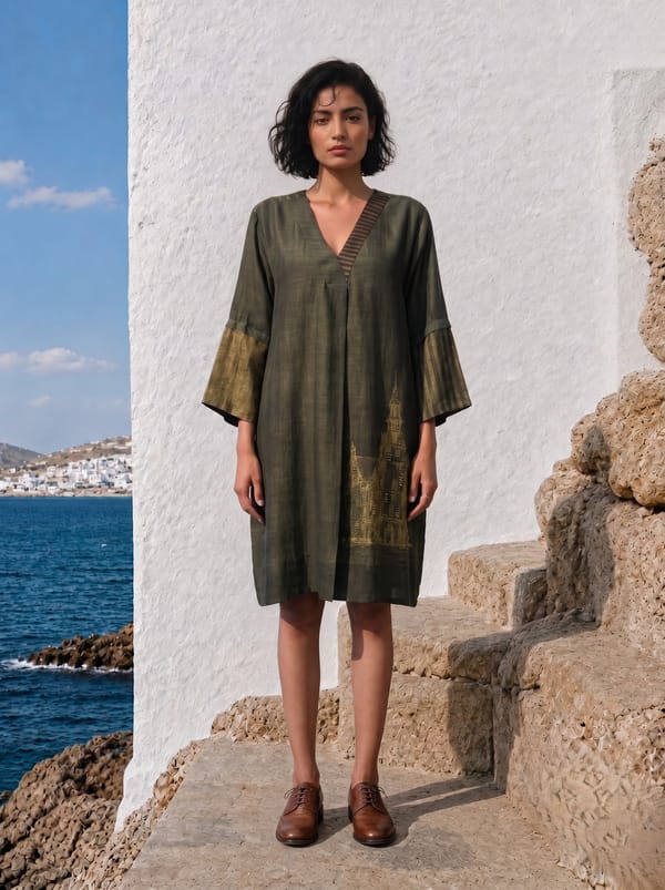 Olive Essence Dress — Basil Leaf