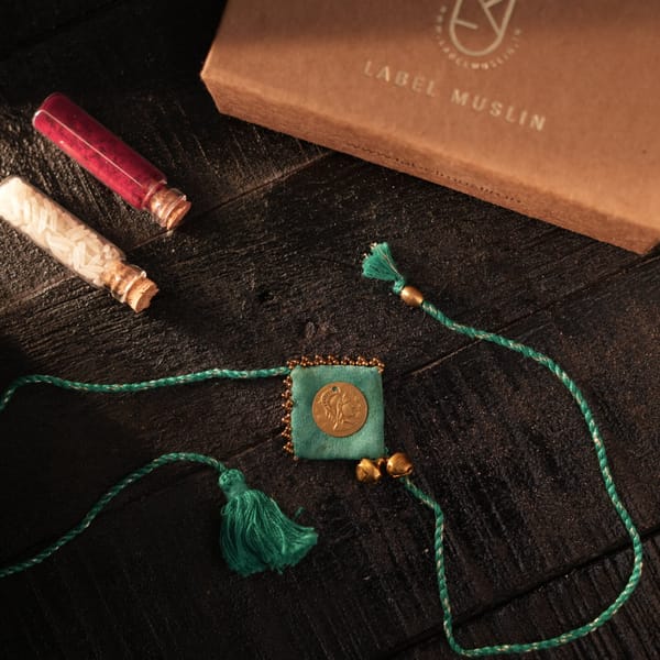 Golden Coin Rakhi — LABEL MUSLIN