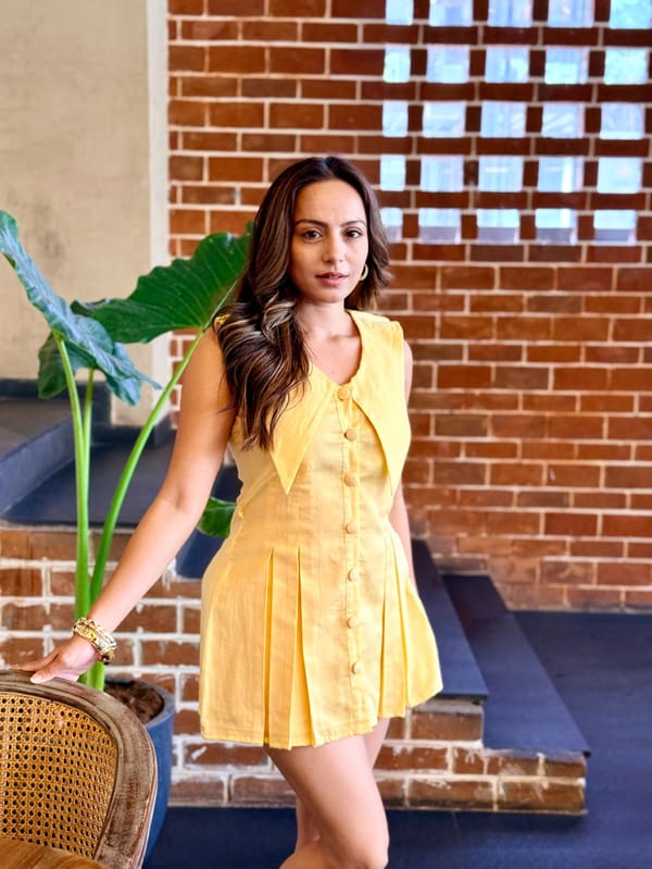Golden Hour Short Dress — SAJKE