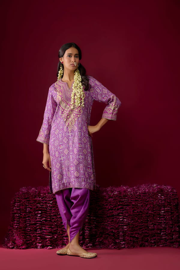 Rihana - Short Kurta With Dhoti — Sheetal Batra