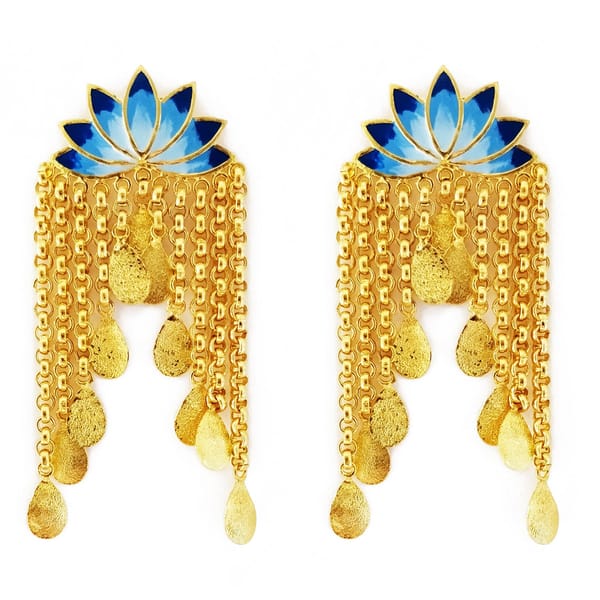 Glorious Lotus Earrings — Aditi Bhatt