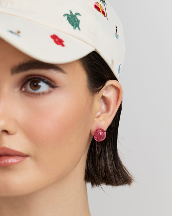 Tumble Studs (Red) — Anaash