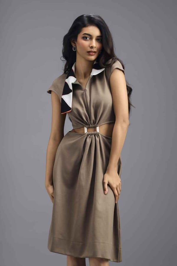 MUD FIT-AND-FLARE DRESS — Deepika Arora