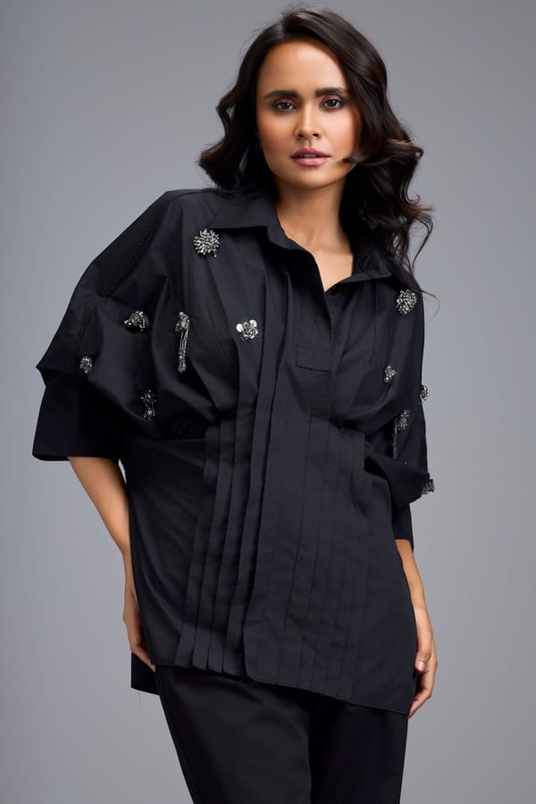 Embellished Button-down Shirt — Deepika Arora