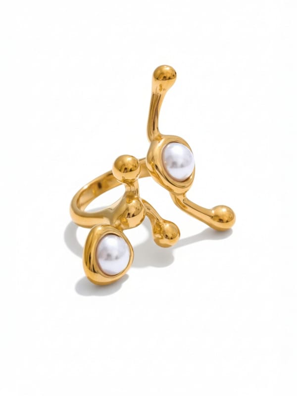 Pearl Stone Eye Ring — Cao Jewellery
