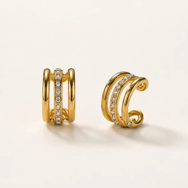 Double Orbit Ear Cuff — Nam Jewels