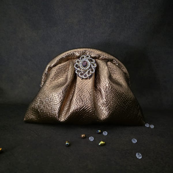 Victorian Pouchette- Bronze Gold — Adwita