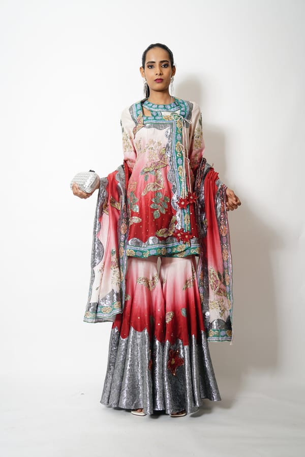 1723 -61 Saumya-Three Pc Garara Set — NAVYA CUSTOM