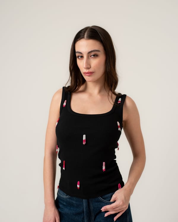 Candy stripe tank top — MAGIA