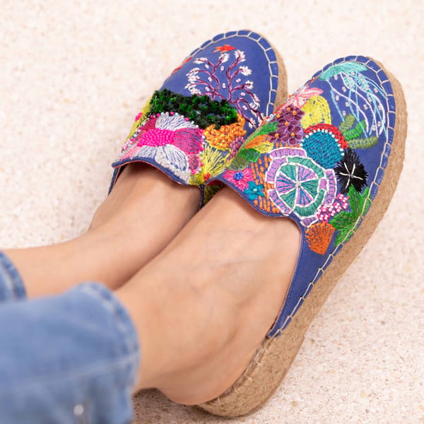 Fiji Espadrilles Haut Fabric Lined Platform — PARI PARI